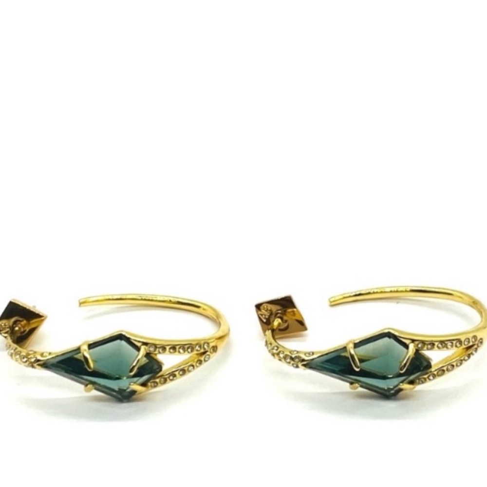 Alexis bitar unique crystal hoops - Picture 4 of 7